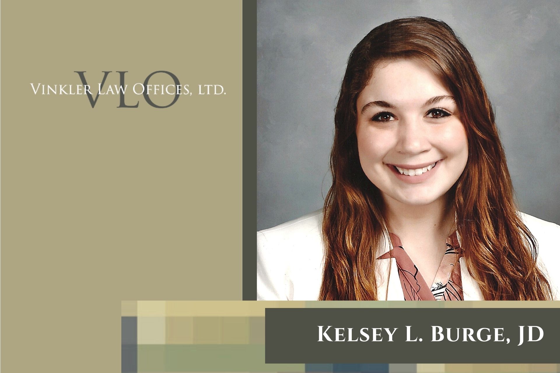 Vinkler Law Chicago hires Kelsey L Burge JD